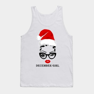 December girl Christmas Tank Top